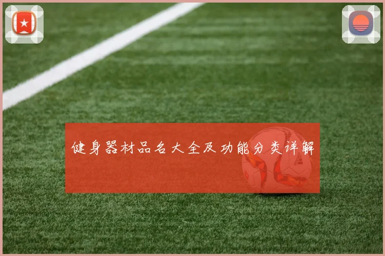 健身器材品名大全及功能分类详解